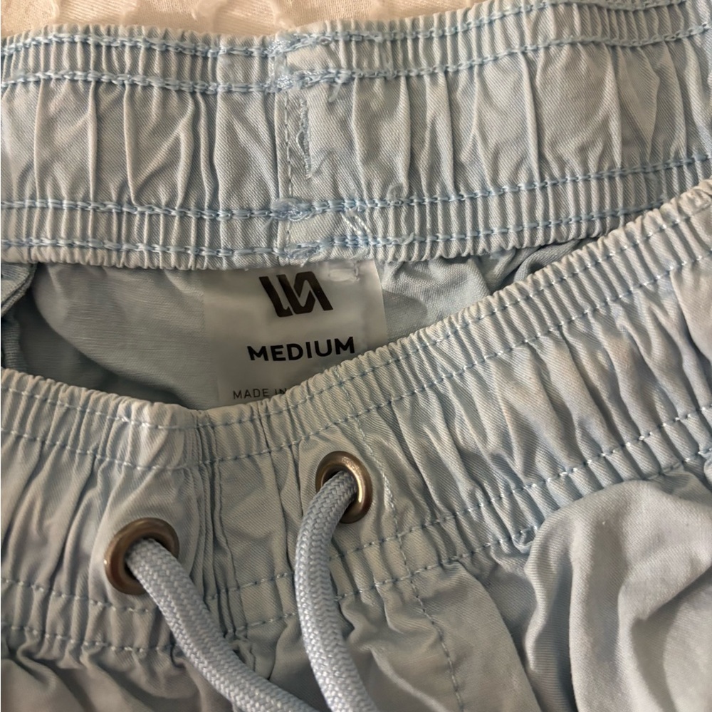 Light Blue Soft Swim Trunk Shorts size Medium